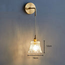 Nordic Flower Glass Pendant Light in Polished Copper