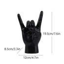 GobekUsa Gold Rock Hand Gesture Sculpture Figurine for Chic Home Decor