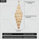 GobekUsa Crystal Chandelier for Penthouse Villa Living Room - Modern Light Luxury Design