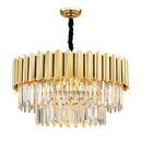 GobekUsa Gold Crystal LED Chandelier: Modern Luxe Lighting Fixture for Home Decor