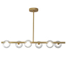 GobekUsa Glass Ball Pendant Chandeliers - Modern LED Hanging Lights for Home Decor