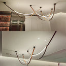 GobekUsa Leather Chandelier: Minimalist Nordic LED Pendant Lamp for Living Room, Dining Room & Bedroom