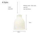 GobekUsa Japanese Nordic Design LED Silk Pendant Lights for Living Room and Restaurant