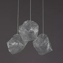 GobekUsa Ice Cake Glass Chandelier Pendant Lights for Indoor Decor Lighting