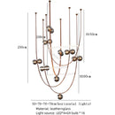 GobekUsa Leather Chandeliers 2023 LED Minimalist Home Decor Lighting for Living Room