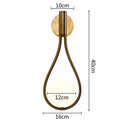 GobekUsa Glass Ball Brass Wall Lamp LED Bedroom Living Room Lighting