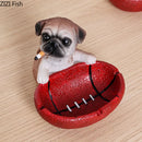 GobekUsa Basketball Puppy Ashtray: Portable, Windproof, Creative Desk Decoration & Smoking Accessory
