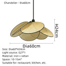 GobekUsa Hand Made Rattan Art Pendant Chandelier for Modern Living Room, Dining Room, Bedroom.