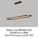 GobekUsa LED Aluminum Ceiling Chandelier for Kitchen Living Room Modern Nordic Design