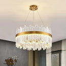 GobekUsa Gold Crystal Ceiling Chandelier | Luxury Indoor Lighting for Living & Dining Room