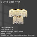 GobekUsa Crystal Waterfall Chandelier for Foyer Dining Room Hotel Home Decor