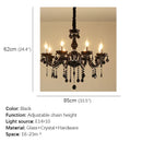 GobekUsa Crystal Pendant Chandelier for Luxurious Living Room, Restaurant, Bedroom & Villa