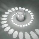 GobekUsa LED Spiral Wall Light with RGB Remote Control - Home Decor Art Lamp