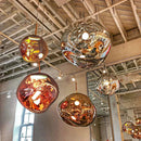 GobekUsa Glass Lava LED Pendant Ceiling Lamp for Living Room Bedroom Loft Chandelier