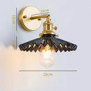GobekUsa Ceramic LED Wall Lamp Pull Chain Bedroom Bathroom Mirror Light