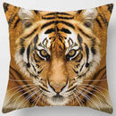GobekUsa Animals World Tiger Lion Pillow Case for Cute Home Decor in Sofa Living Room