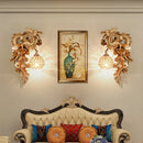 GobekUsa Dragon Phoenix Wall Light: Luxury Decor for Living Room, Bedroom, Staircase