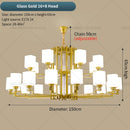 GobekUsa Chinese Style Chandelier: Modern, Simple & Elegant Lighting for Living Room, Dining Room & Bedroom