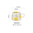 GobekUsa Cartoon Fruit Ceramic Mugs - Home Breakfast Juice Tea Coffee Cups