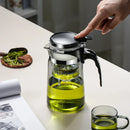 GobekUsa Glass Tea Pot with Infuser & Chinese Tea Set Deep Utensil