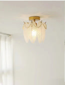 GobekUsa Glass Shade Ceiling Light - Modern Minimalist Balcony Decor