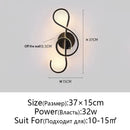 GobekUsa LED Wall Lamps Modern Minimalist Bedroom Living Room Lighting Black White
