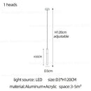 GobekUsa LED Nordic Cylinder Chandelier: Modern Indoor Lighting for Staircase & Decoration