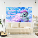 GobekUsa Funny Cartoon Fantasy Tapestry Fabric Wall Covering for Bedroom Decor