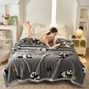 GobekUsa Double Layer Raschel Blankets: Soft Faux Fur Mink Throw for Beds