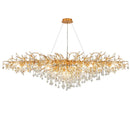 GobekUsa Gold Crystal Tree Branch Chandelier for Dining Living Room Bedroom Decor