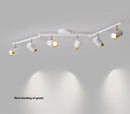 GobekUsa Ceiling Chandelier Black White LED Spotlight for Living Room Bedroom Dining