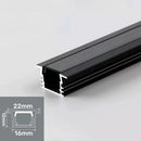 GobekUsa LED Aluminum Profile Recessed U/YW-Shape Hidden Channel Milky Cover Bar Strip Light