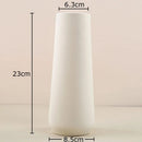 GobekUsa Gradient Ceramic Vase Cylinder Desk Decoration Floral Vases Modern Room Decor