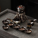 GobekUsa Dragon Teapot & Magnetic Rotating Tea Set, Chinese Kung Fu Teaware