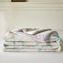 GobekUsa Knitted Cotton Print Summer Quilt, Silk Soft Blanket