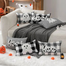 GobekUsa Halloween Ghost Embroidery Pillow for Cozy Living Room Sofa Rest
