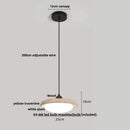 GobekUsa Cave Stone LED Pendant Lights Wood Home Decor Yellow Globe Hanging Lamp