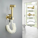 GobekUsa Brass Bidet Spray Kit with Portable Valve for Bathroom Anus Shower