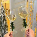 GobekUsa Christmas Glass Goblet Set: Festive Cocktail Drinkware for Decoration and Gifting