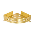 GobekUsa Brushed Gold Aluminum Bathroom Corner Shelf Wall Mounted Shower Shampoo Holder