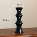 GobekUsa Bamboo Shape Ceramic Vase: Table Decoration & Floral Arrangement in Room