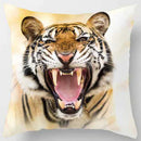 GobekUsa Animals World Tiger Lion Pillow Case for Cute Home Decor in Sofa Living Room