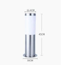 GobekUsa Black Silver Landscape Bollard Path Light for Garden Decoration