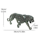 GobekUsa Leopard Panther Resin Sculpture Collectible Figurine for Modern Home Decor