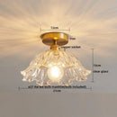 GobekUsa Glass Copper LED Ceiling Light - Simple Art Decorative Chandelier