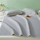 GobekUsa Cooling Latex Summer Mat Set with Rayon Quilted Sheet & Pillowcase