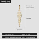 GobekUsa K9 Deluxe Crystal Pendant Chandelier: Dazzling LED Ceiling Light for Modern Elegance