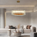 GobekUsa Acrylic Ceiling Chandelier for Art Restaurant Hotel LED Ring Light