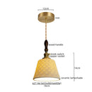 GobekUsa Ceramic Copper LED Pendant Light for Kitchen Dining Bedroom Decor