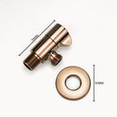 GobekUsa Brass Triangle Valve Black Hot Cold Water Angle Faucet